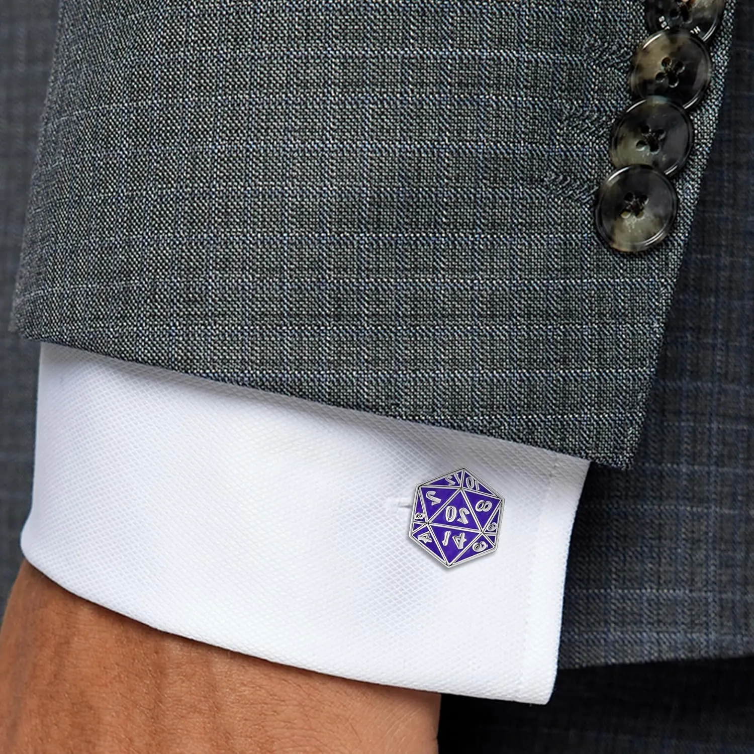 Cross/Celtic/Four Clover Leaf Cufflinks for Men Sterling Silver Obsidian/Abalone Shell Tuxedo Cuff Links for