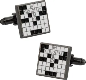 Crossword Puzzle Cufflinks by Cuff-Daddy