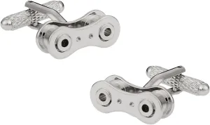 Cuff-Daddy Bike Chain Cufflinks with Presentation Idea Box - Christmas Idea for Cyclists - Men's Accessory for Bike Riders on Road or Mountain Bikes MTB - Novelty Cufflinks for Men