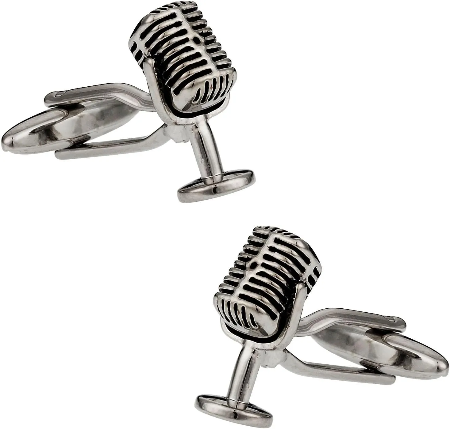 Cuff-Daddy Microphone Singer Speaker Musician Cufflinks with Presentation Box - Lead Singer Cufflinks for Someone with a Good Voice