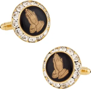 Cuff-Daddy Praying Hands Religious Cufflinks with Presentation Box