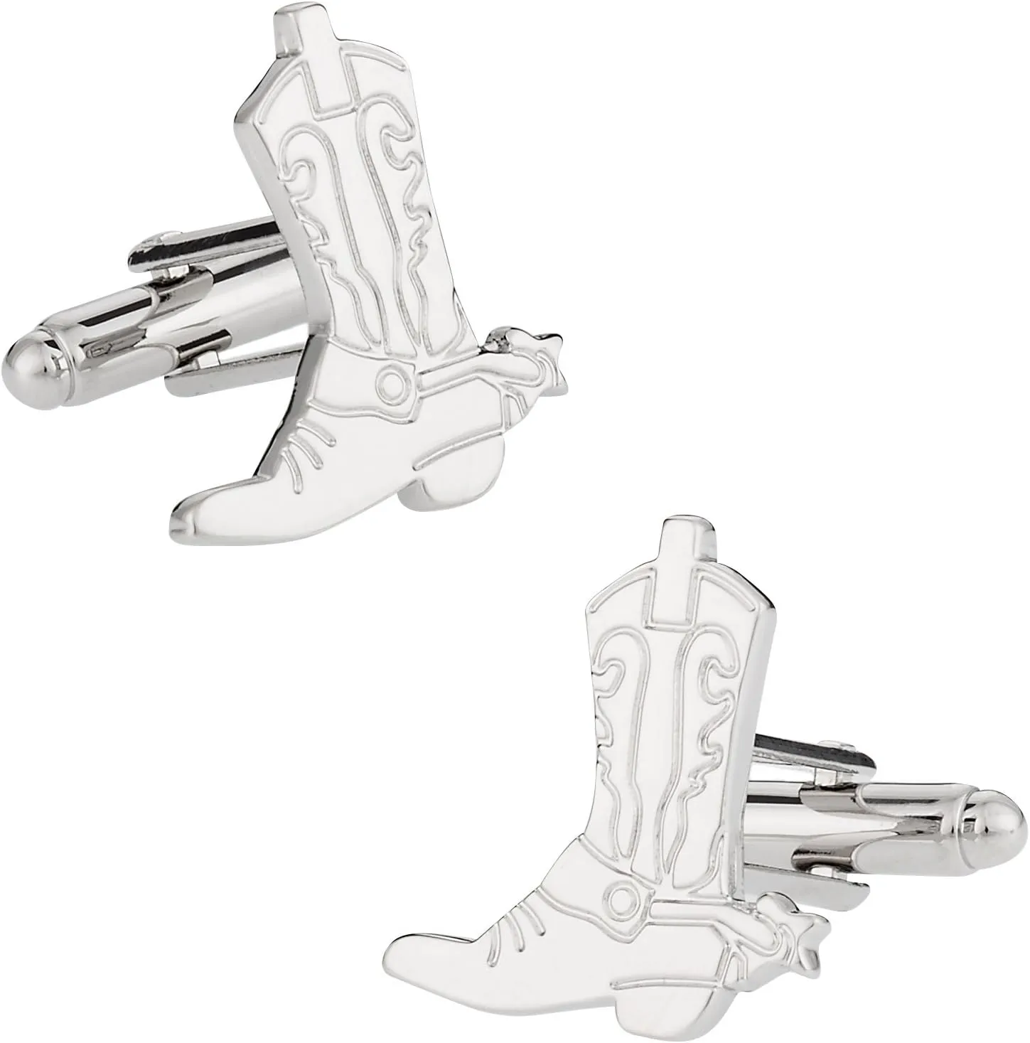 Cuff-Daddy Western Cowboy Boots and Spurs Cufflinks with Presentation Box