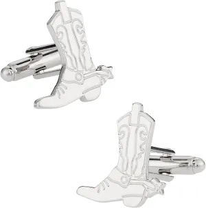 Cuff-Daddy Western Cowboy Boots and Spurs Cufflinks with Presentation Box