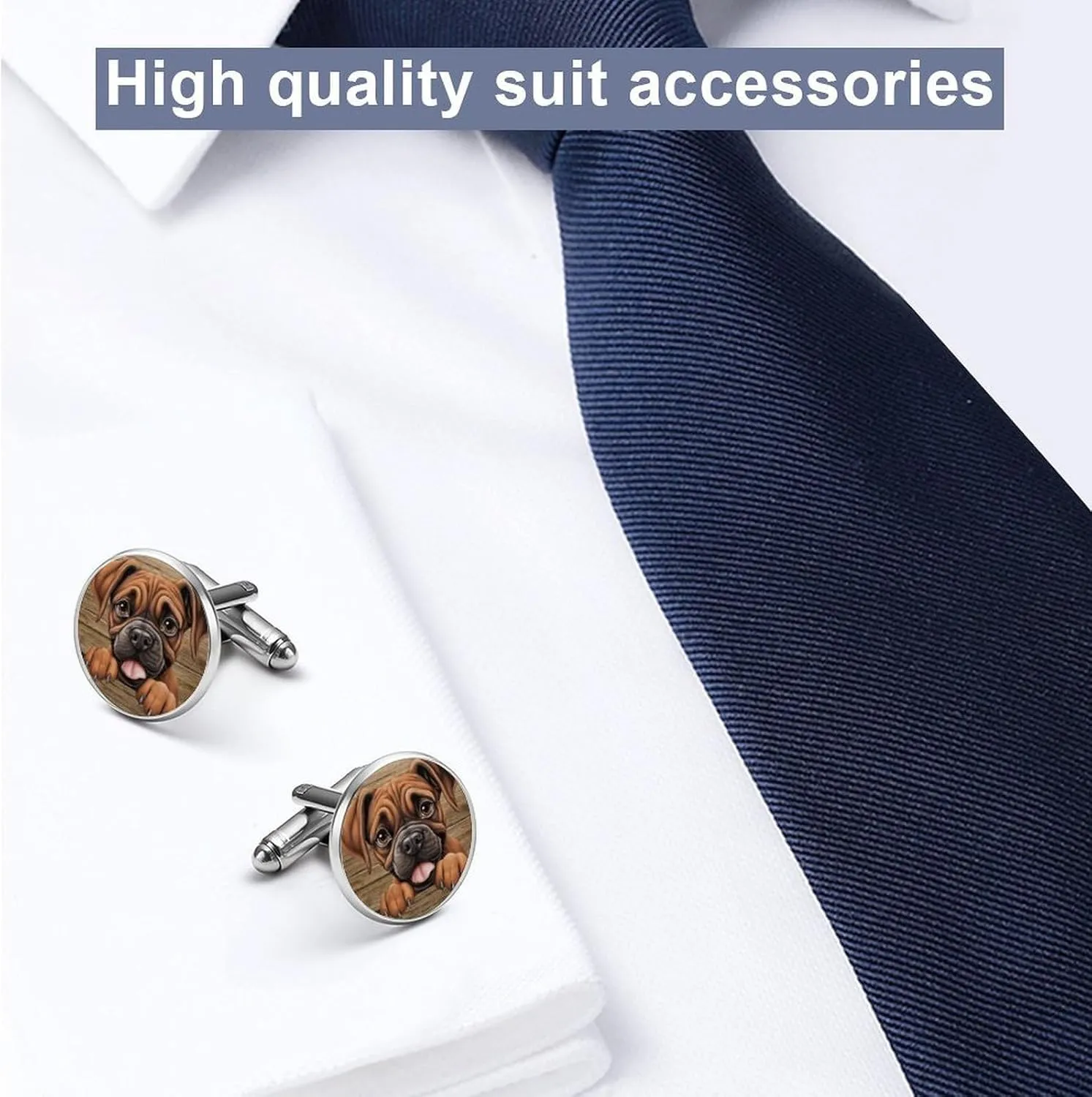 Cuff Links Mens Afghan Hound Peeking Cufflinks for Men Puppy Gifts Animal Theme Cufflinks Dogs Puppies Dog Lover Unique Mens Formal Wedding Business Cufflinks For Him