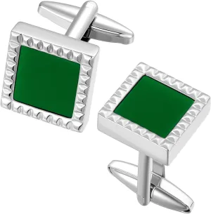 Cufflinks for Men Classic Wedding Business Shirt Cuff Links Silver Gold Black Set Gifts with Box