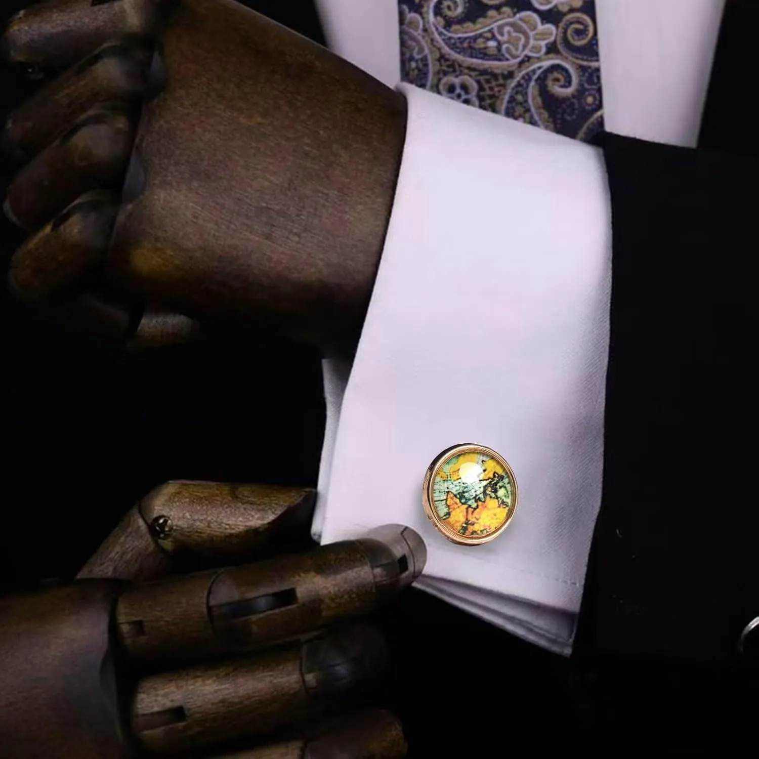 Cufflinks for Men with Gift Box,Cuff Links Wedding Business Party French Shirt Accessories Gifts