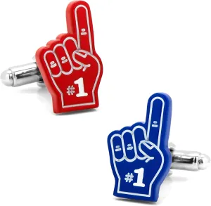 Cufflinks, Inc. 3D Foam Finger Game Day Set Cufflinks