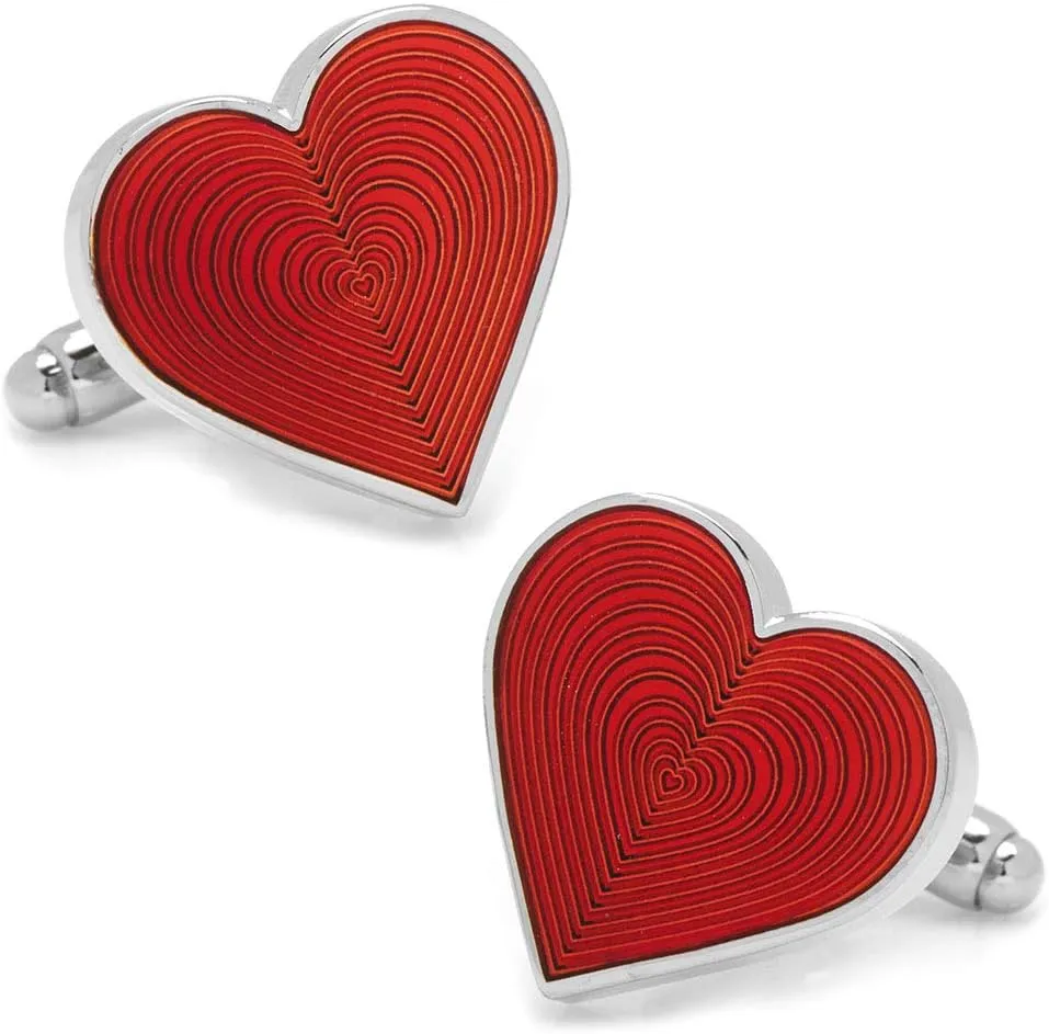 Cufflinks, Inc. Red Heart Cufflinks