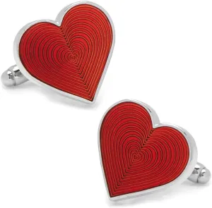 Cufflinks, Inc. Red Heart Cufflinks