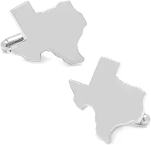 Cufflinks Inc. Silver Texas Cufflinks