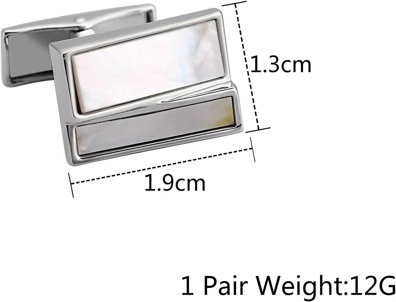 Cufflinks Vintage, Men's Cufflinks Wedding New Year Men Gift Stainless Steel Cuff Links Rectangular Design