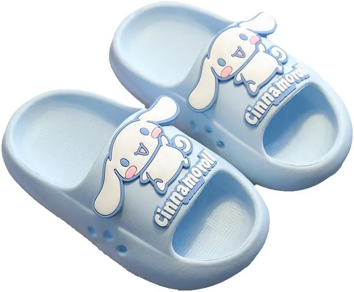Cute Cartoon Kids Sandals Girls Soft Non-Slip Indoor Outdoor Slides Footwear for Home Beach or Play