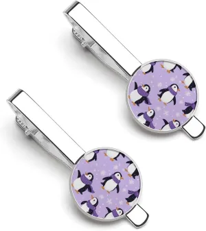 Cute Penguin Tie Clip Classic Necktie Bar Pinch Clothing Accessories for Wedding Party Business