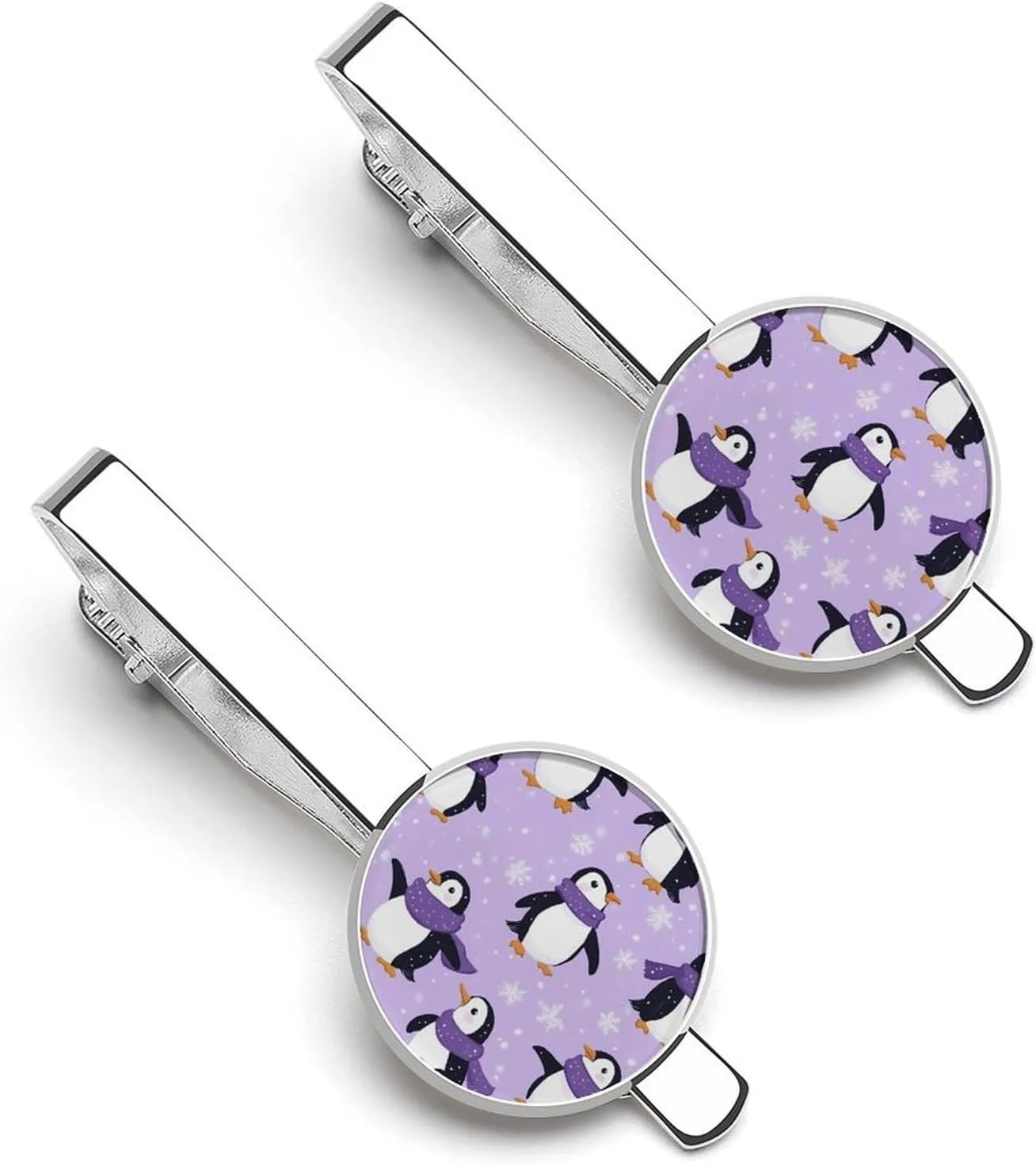 Cute Penguin Tie Clip Classic Necktie Bar Pinch Clothing Accessories for Wedding Party Business
