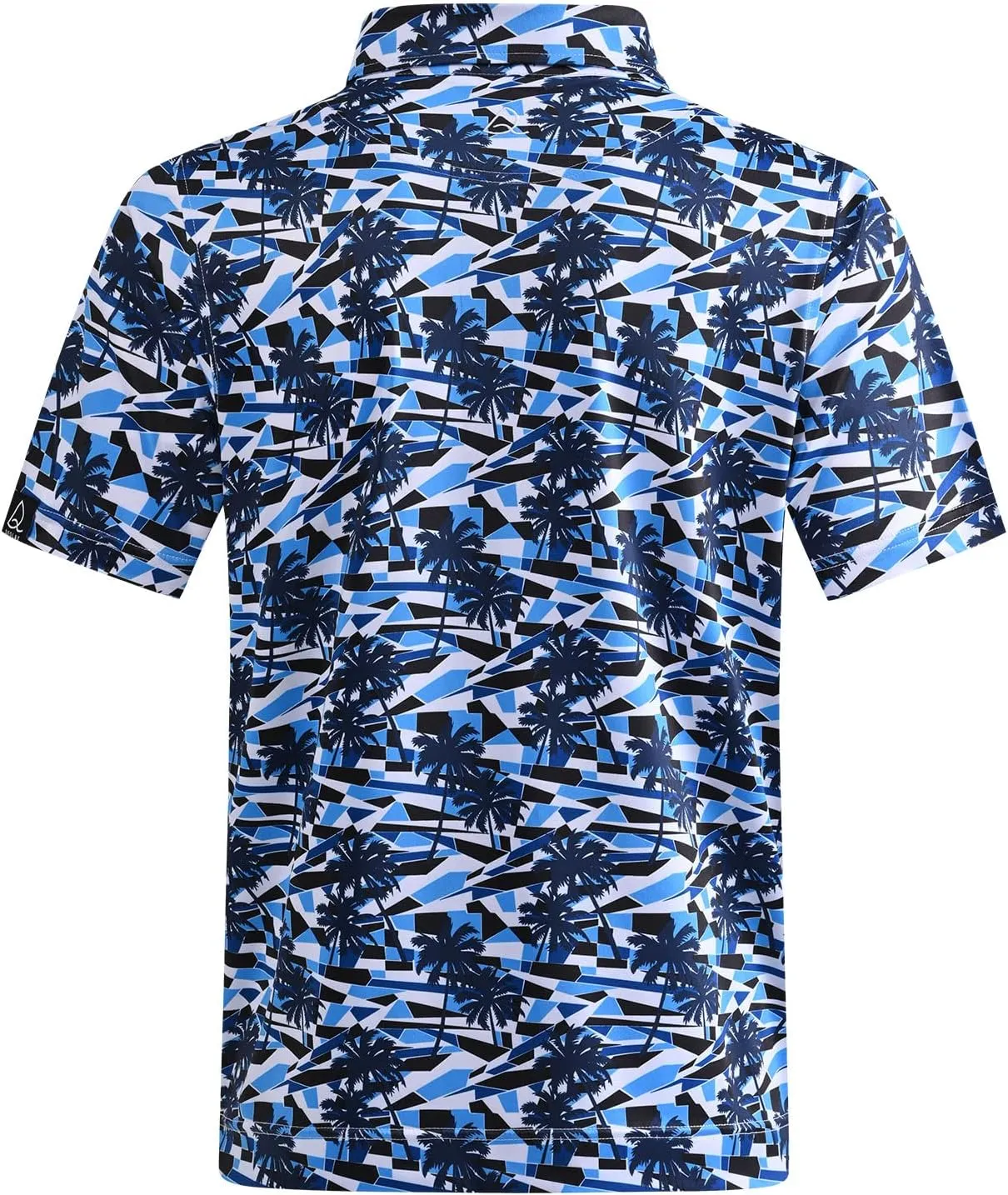 DEOLAX Mens Golf Shirt Fashion Prints Athletic Mens Polo Shirts Short Sleeve Classic Casual Dry Fit Soft Golf Shirts for Men