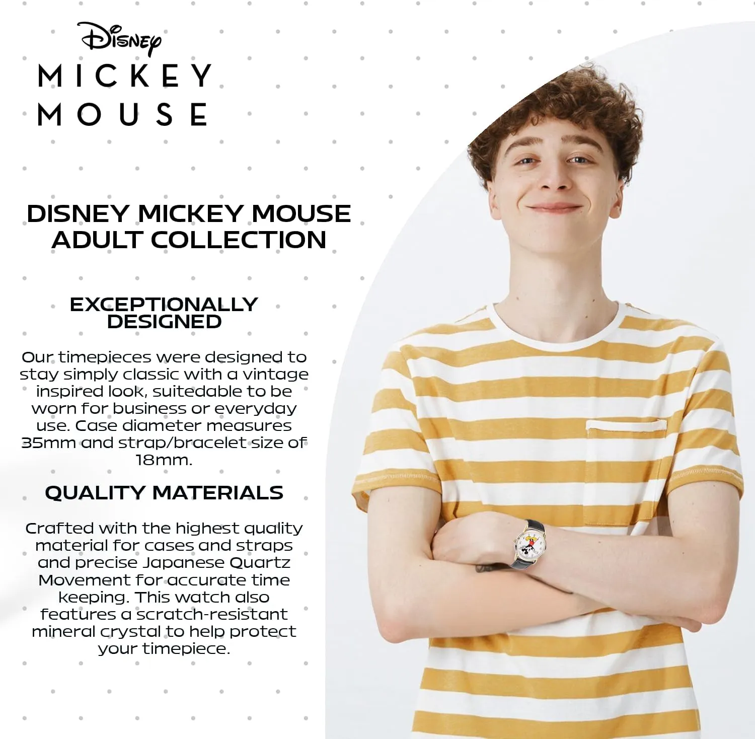 DISNEY Mickey's Articulating Hands Watch