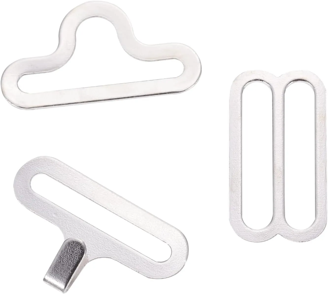 DOITOOL Adjustable Bow Tie Clips Hook Fasteners for Clothing Durable Necktie Buckles for Shirts Jackets and More