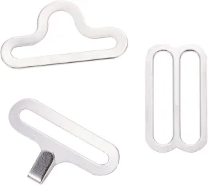 DOITOOL Adjustable Bow Tie Clips Hook Fasteners for Clothing Durable Necktie Buckles for Shirts Jackets and More