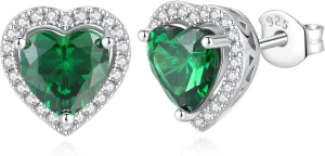 Emerald Cubic Zirconia Earrings for Women Jewelry Birthday Gift