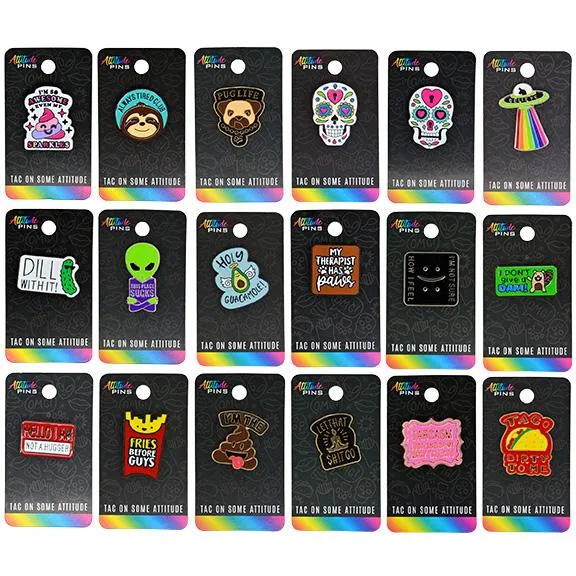 Enamel Tac Pin - 18 Pieces Per Retail Ready Display 24926