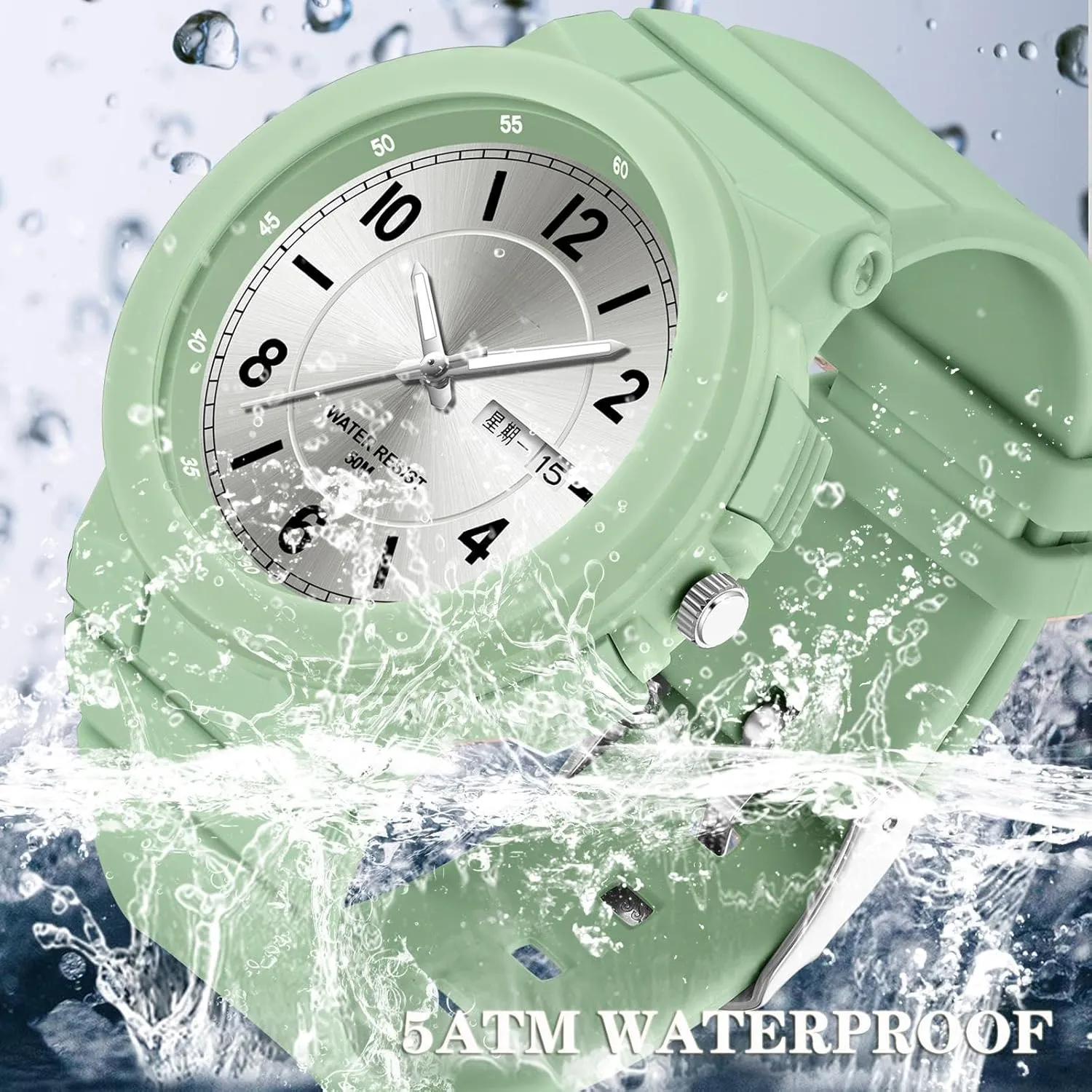 findtime Ladies Watches White with Day and Date Second Hand minimalist simple Designer Watch Analog Reloj Deportivo Para Mujer