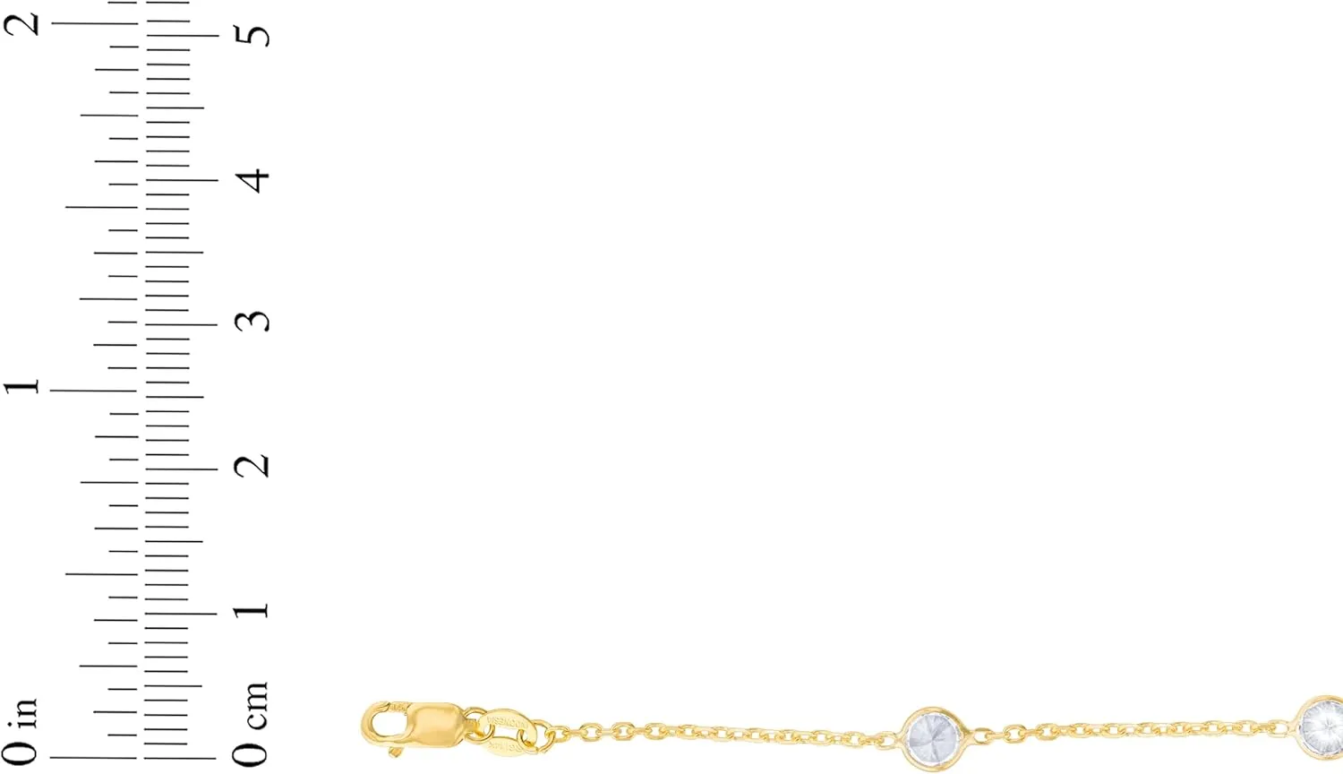 Floreo 14k Yellow Gold 4mm Round Birthstone Cable Bracelet or Anklet