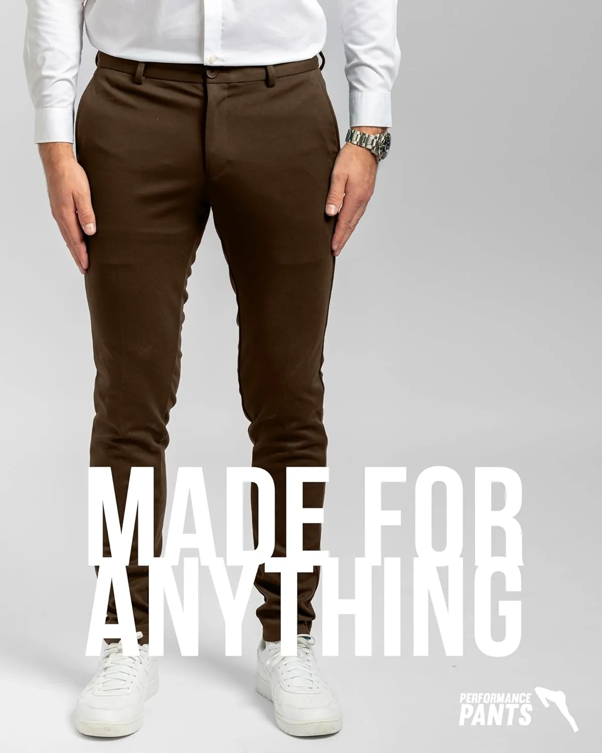 for Men, Slim Fit, Stretch - Comfortable and Modern Mens Trousers with Stretch for Suits, Business, Casual
