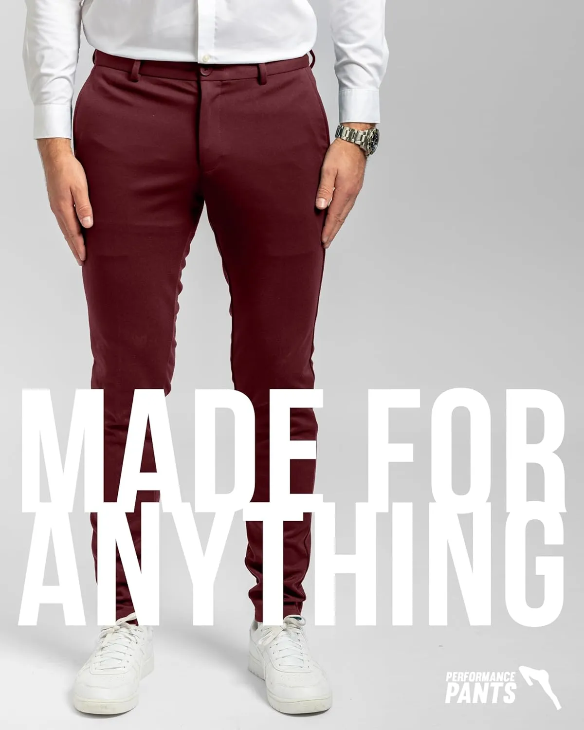for Men, Slim Fit, Stretch - Comfortable and Modern Mens Trousers with Stretch for Suits, Business, Casual