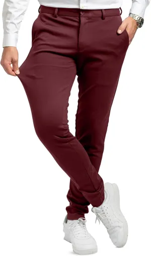 for Men, Slim Fit, Stretch - Comfortable and Modern Mens Trousers with Stretch for Suits, Business, Casual