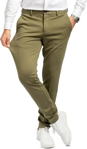 for Men, Slim Fit, Stretch - Comfortable and Modern Mens Trousers with Stretch for Suits, Business, Casual