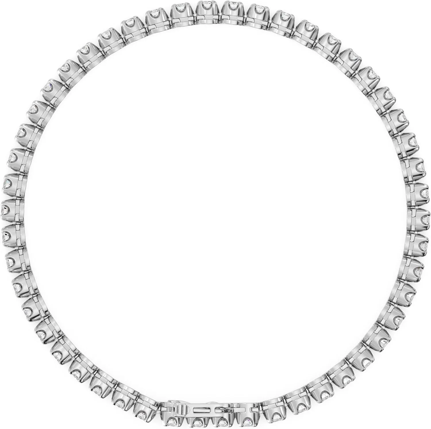 GILDED 2-3 Carat Round Lab Grown Diamond Diamond Tennis Bracelets for Women | Sterling Silver Bracelet | Fine Jewelry for Her | Timeless Design | Gift Box Included