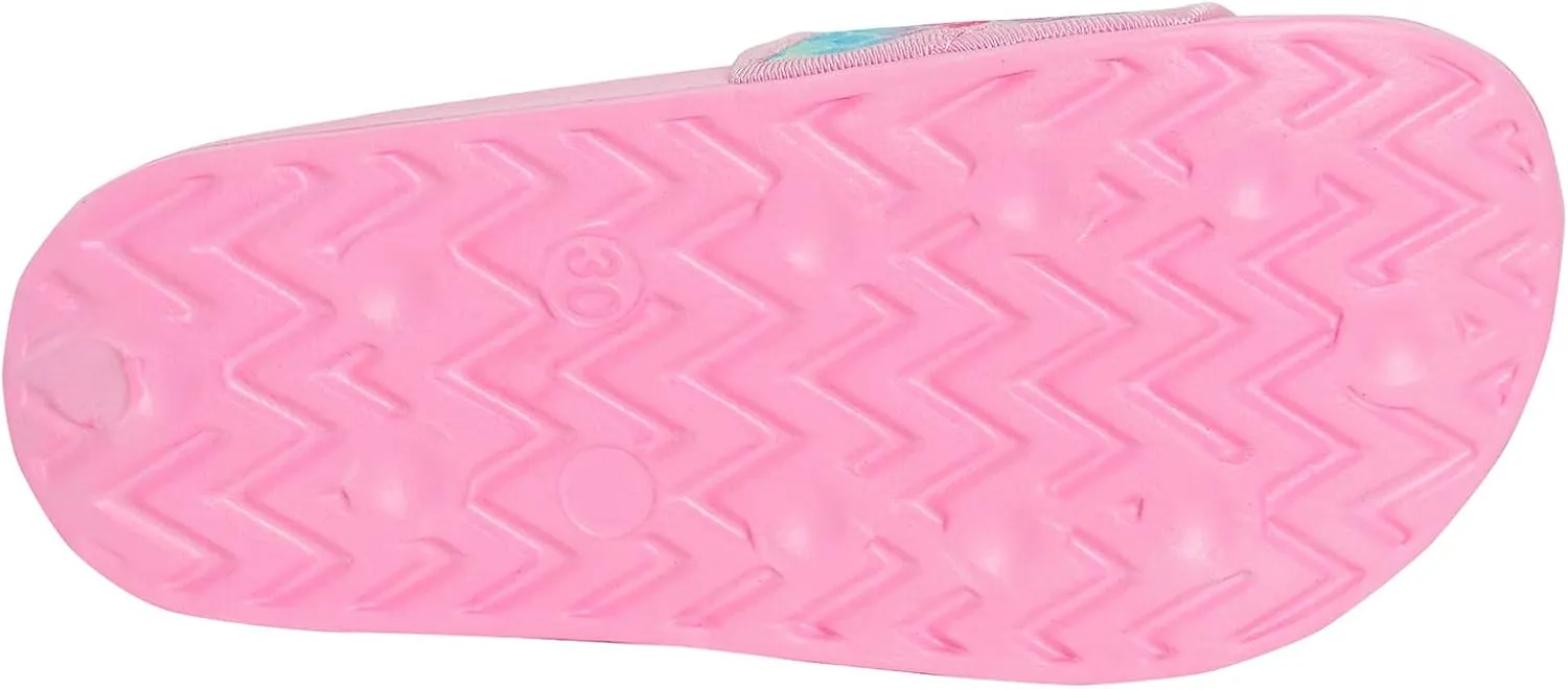 Girls Mermaid Iridescent Sliders Summer Sandals