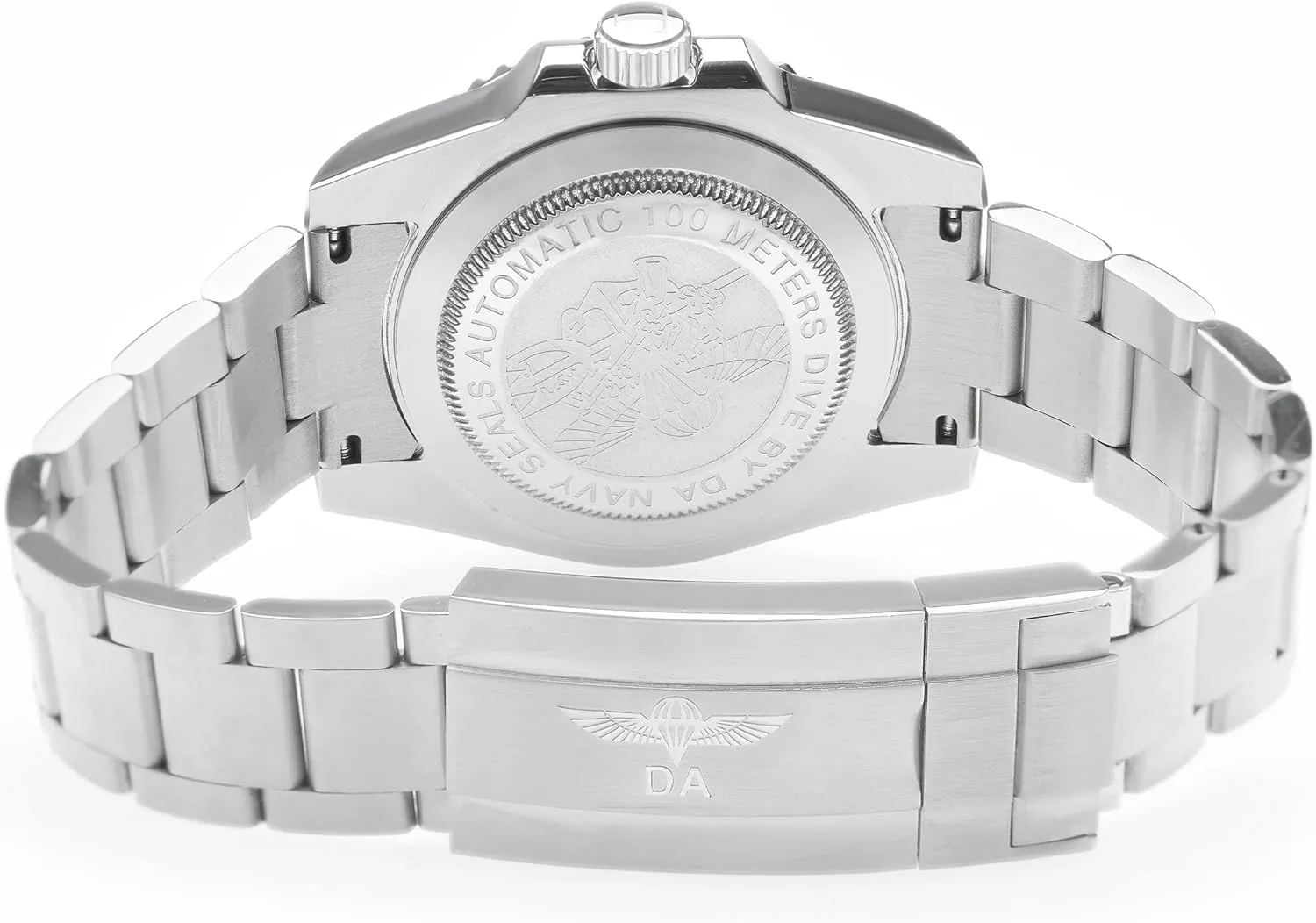 GMT Master Automatic Watches for Men, Stainless Steel Watch, Water Resistant Watches, Ceramic Rotating Bezel, Luminous, Sapphire Glass