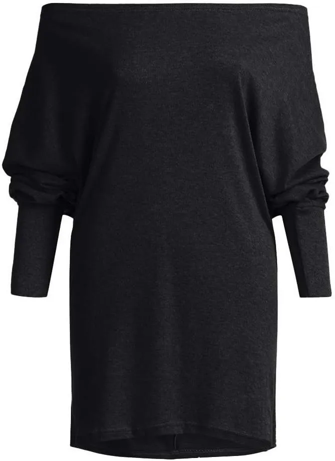 GOLDSTITCH Women's Off Shoulder Tops Casual Loose Batwing Sleeve Shirts Tunic Knit Oversized Pullover Sweater