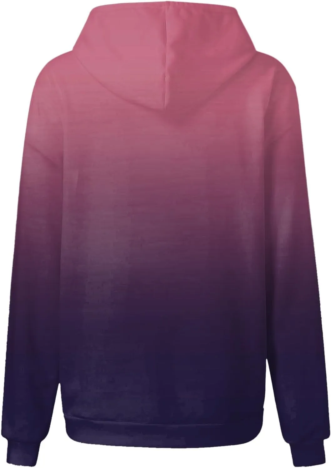 Gradient Printed Hoodies for Women Oversized Hooded Sweatshirts Long Sleeve Shirts Cozy Soft Pullover Womans Hoodie