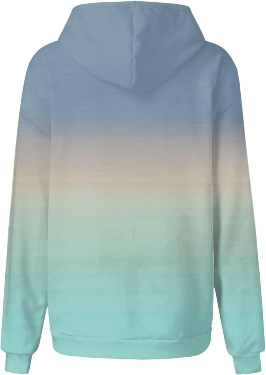 Gradient Printed Hoodies for Women Oversized Hooded Sweatshirts Long Sleeve Shirts Cozy Soft Pullover Womans Hoodie