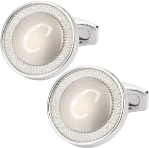 GWD Cufflinks for Men Shirt Premium Quality Personalized Initials Alphabet A-Z Gift Box
