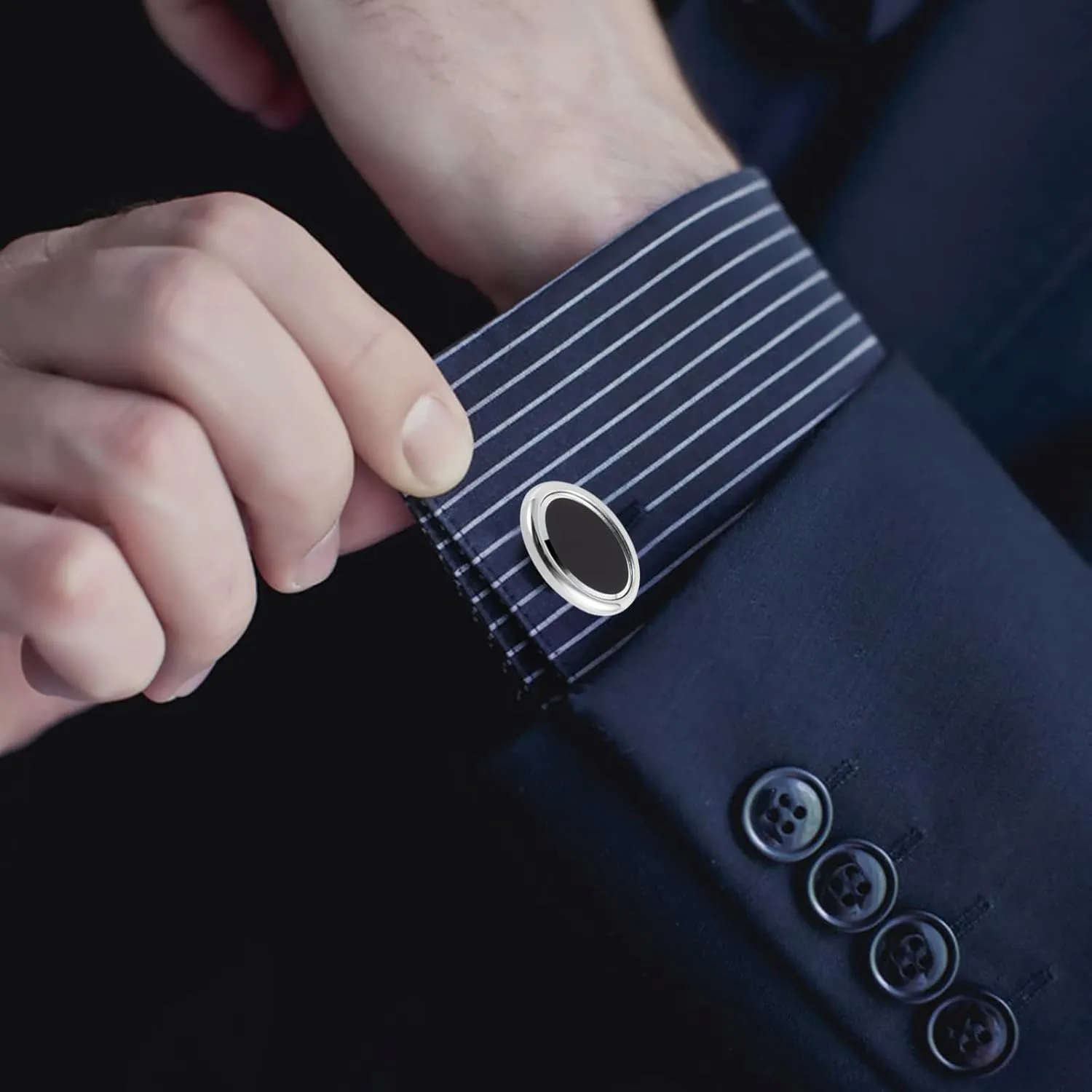 GWD CuffLinks for Men Tuxedo Shirt Cufflinks Classic Business Groom Wedding Gift With
