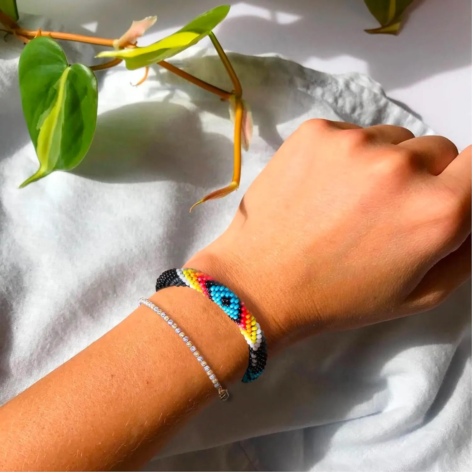 Handmade Bracelet Native American Style Seed Beaded Hard Cuff Bracelet Gifts For Women/Teen