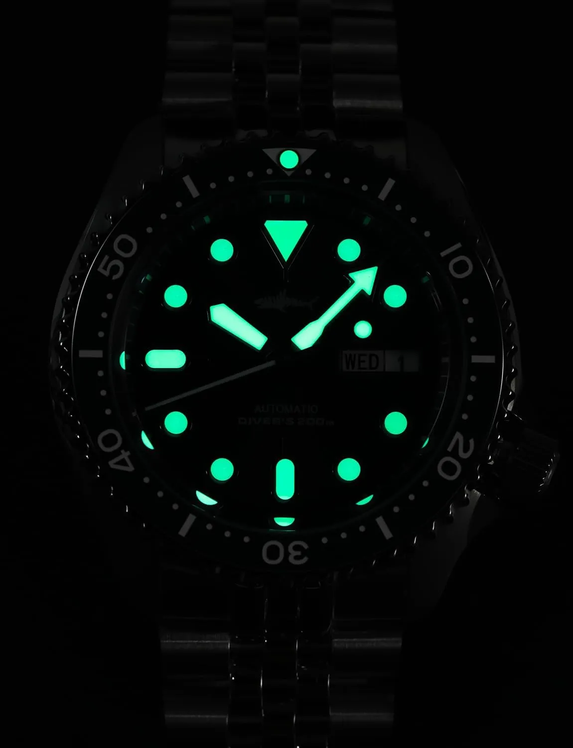 Heimdallr SKX007 Watches for Men, NH36A Movement Sapphire Crystal 200M Diving Automatic Watches C3 Luminous, 42mm Dial