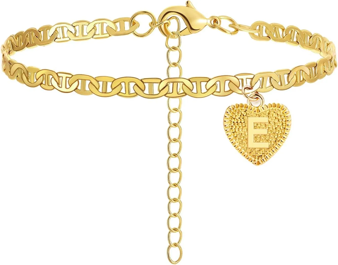 HUASAI Initial Ankle Bracelets for Women Gold Anklets for Women Trendy Summer Beach Vacation Jewelry 2025