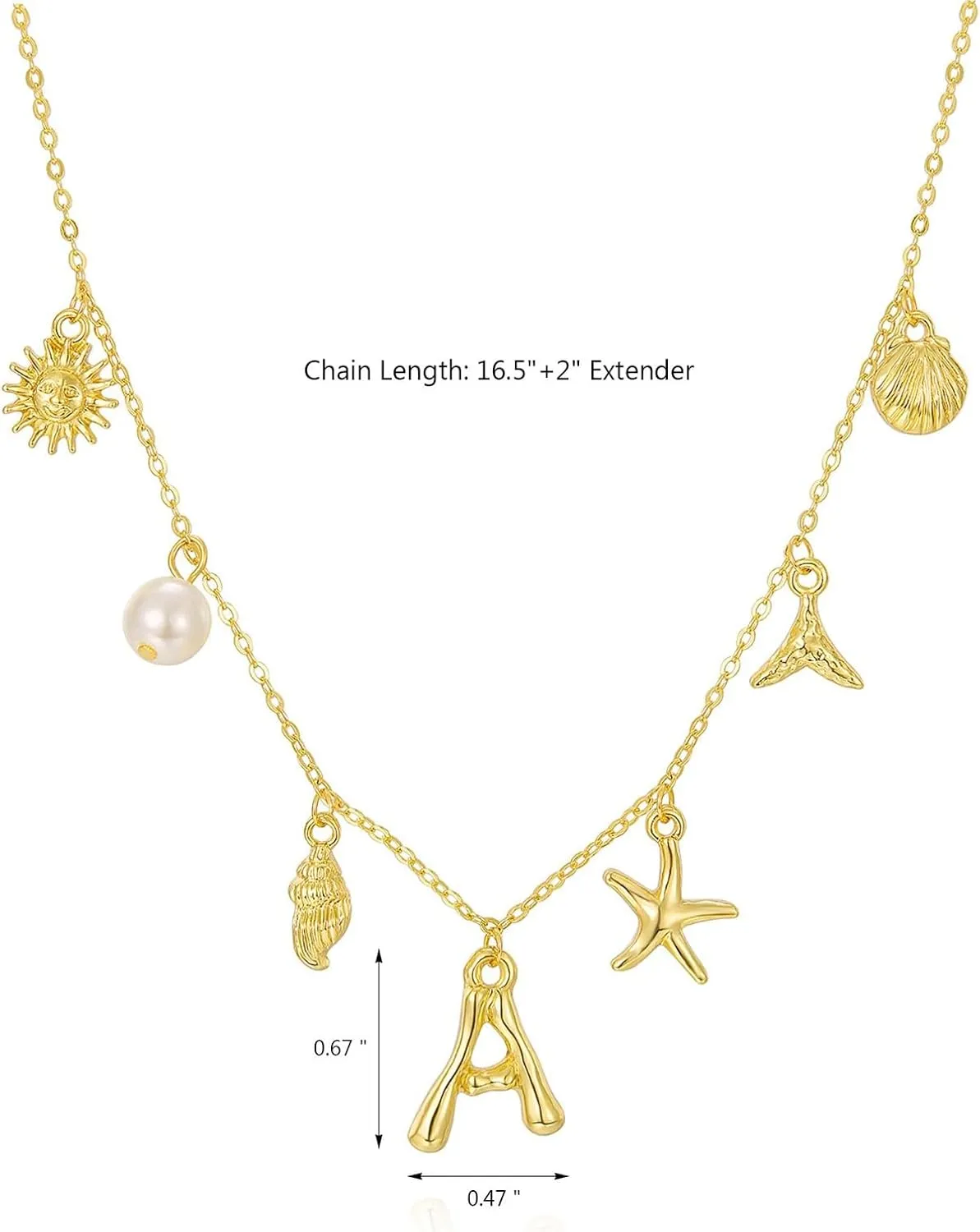 iLH Layered Choker Necklace Gold Star Moon Pendant Necklace Multilayer Chain Choker Bar Y Pendant Necklace For Women