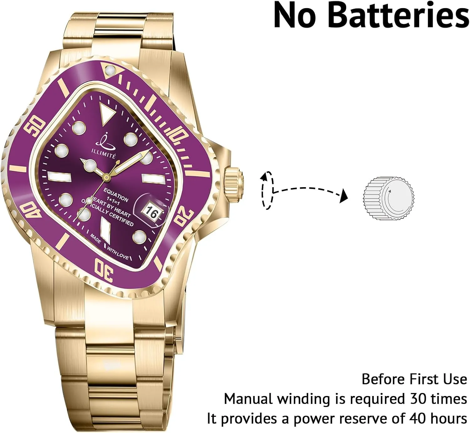 ILLIMITE Melting Automatic Watches for Men Japanese Miyota 8215 Self-Winding Mechanical Movement Women Watch Waterproof Stainless Steel Art Surrealist Wrist Watches Pea001