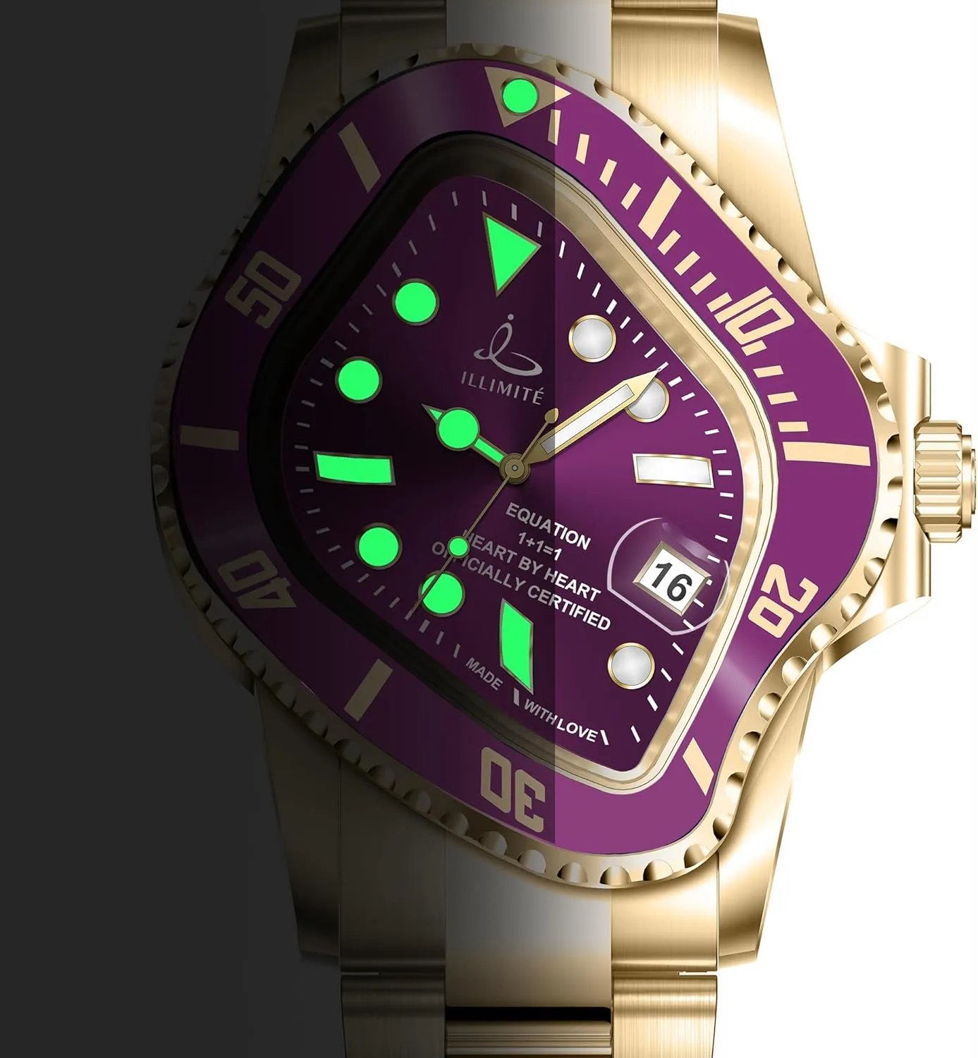 ILLIMITE Melting Automatic Watches for Men Japanese Miyota 8215 Self-Winding Mechanical Movement Women Watch Waterproof Stainless Steel Art Surrealist Wrist Watches Pea001