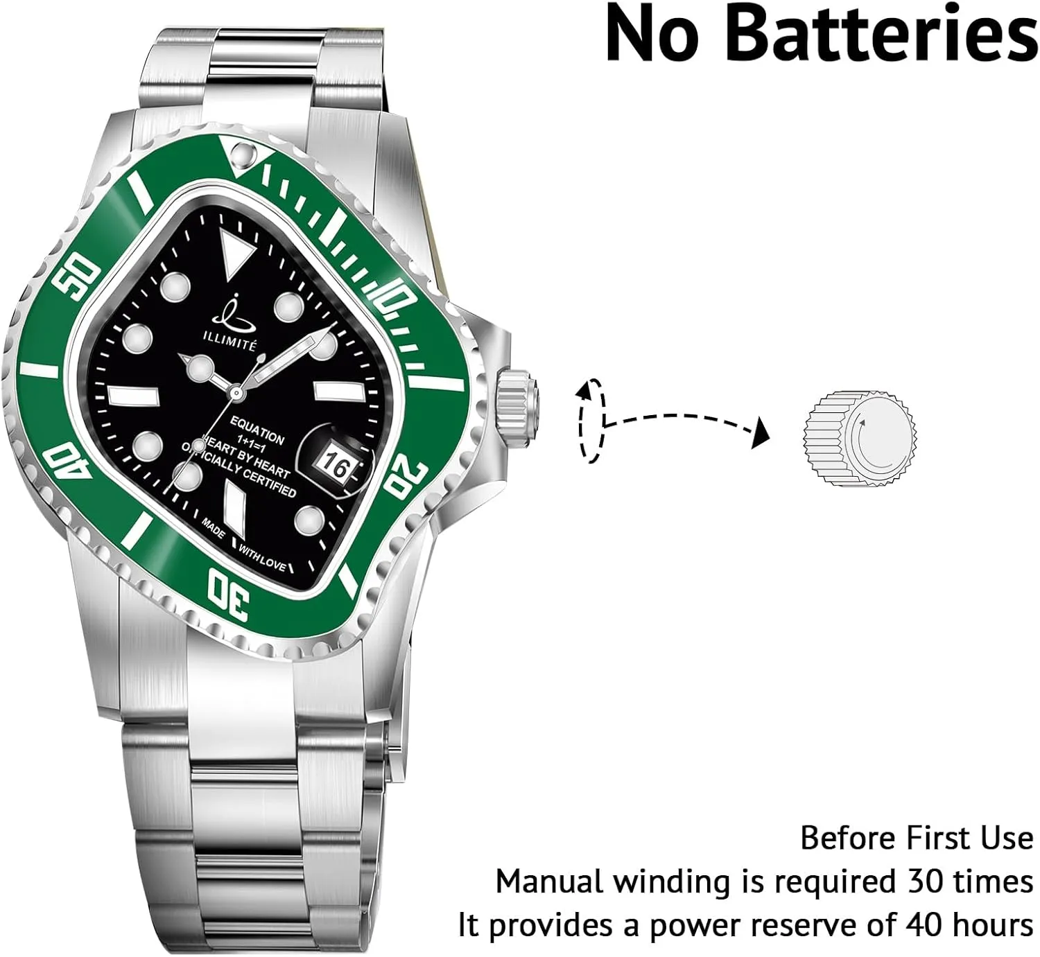 ILLIMITE Melting Automatic Watches for Men Japanese Miyota 8215 Self-Winding Mechanical Movement Women Watch Waterproof Stainless Steel Art Surrealist Wrist Watches Pea001