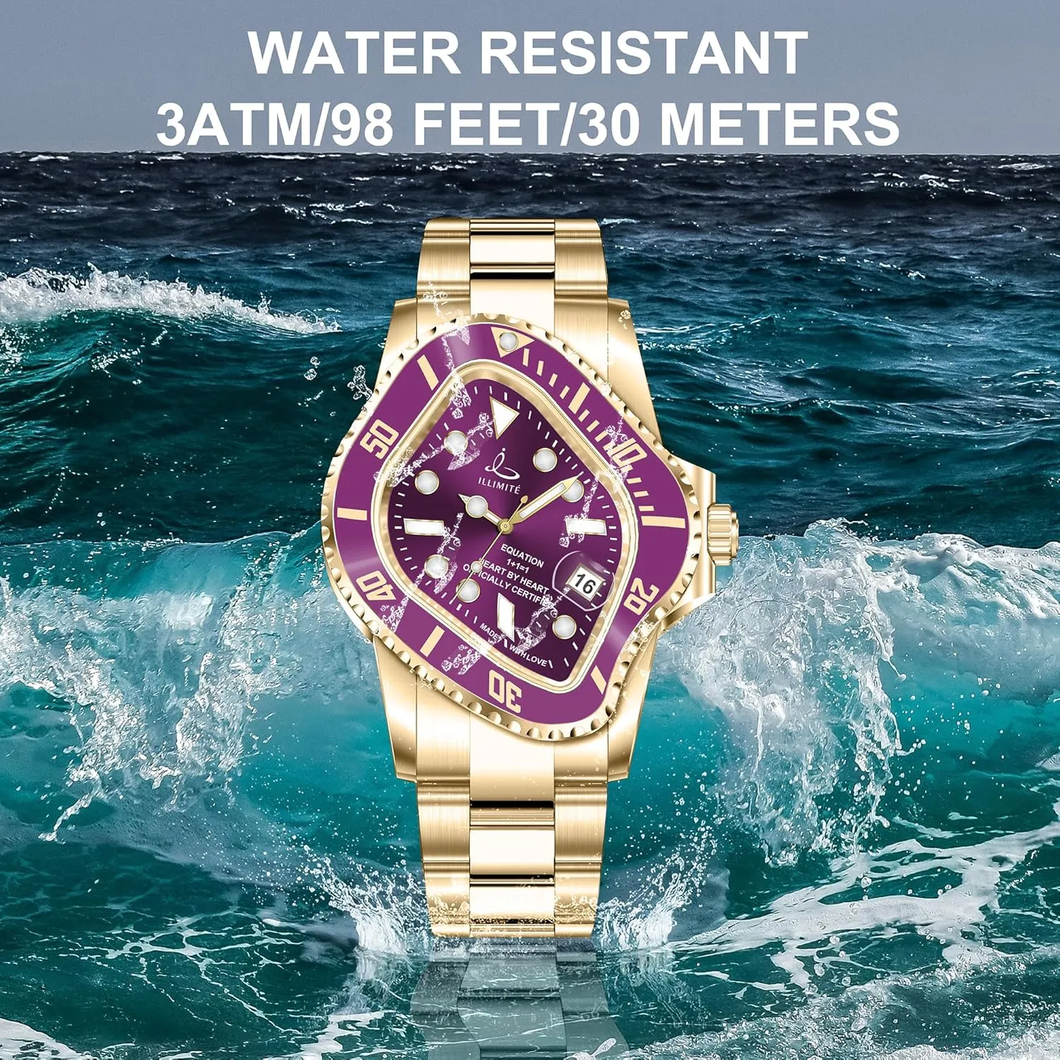 ILLIMITE Melting Automatic Watches for Men Japanese Miyota 8215 Self-Winding Mechanical Movement Women Watch Waterproof Stainless Steel Art Surrealist Wrist Watches Pea001