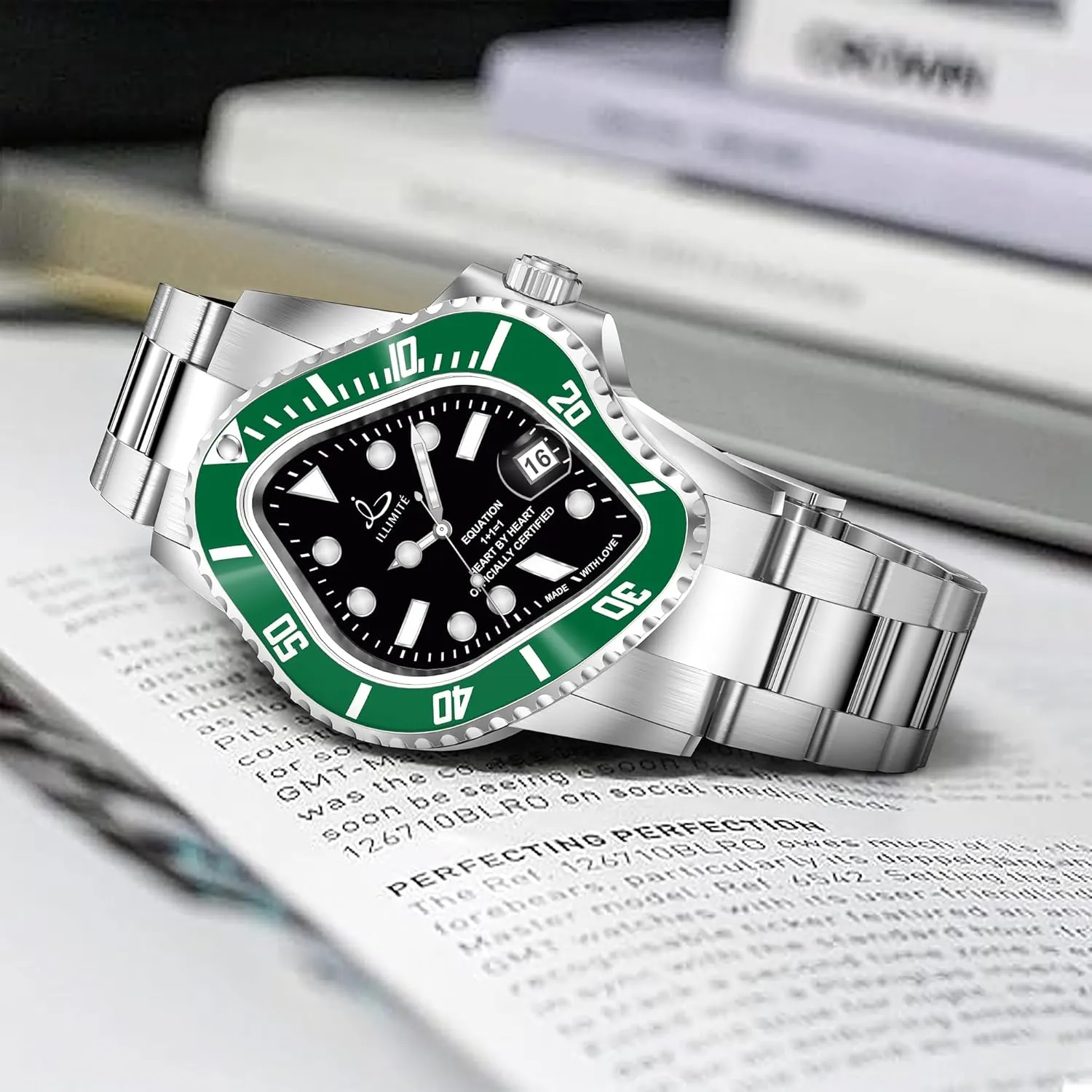 ILLIMITE Melting Automatic Watches for Men Japanese Miyota 8215 Self-Winding Mechanical Movement Women Watch Waterproof Stainless Steel Art Surrealist Wrist Watches Pea001