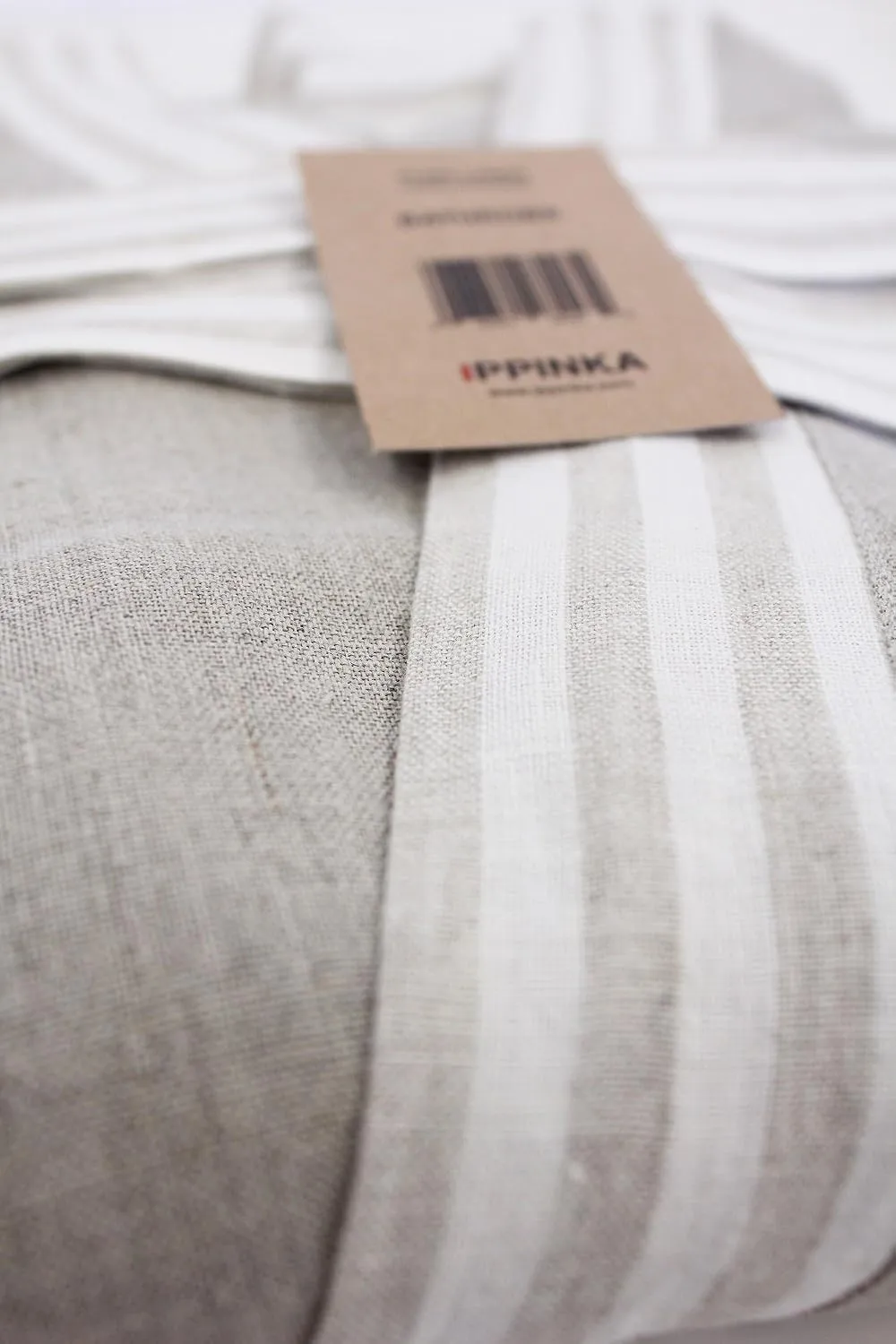 IPPINKA Pure Linen Bathrobe, Moisture Wicking & Lightweight, Natural Grey