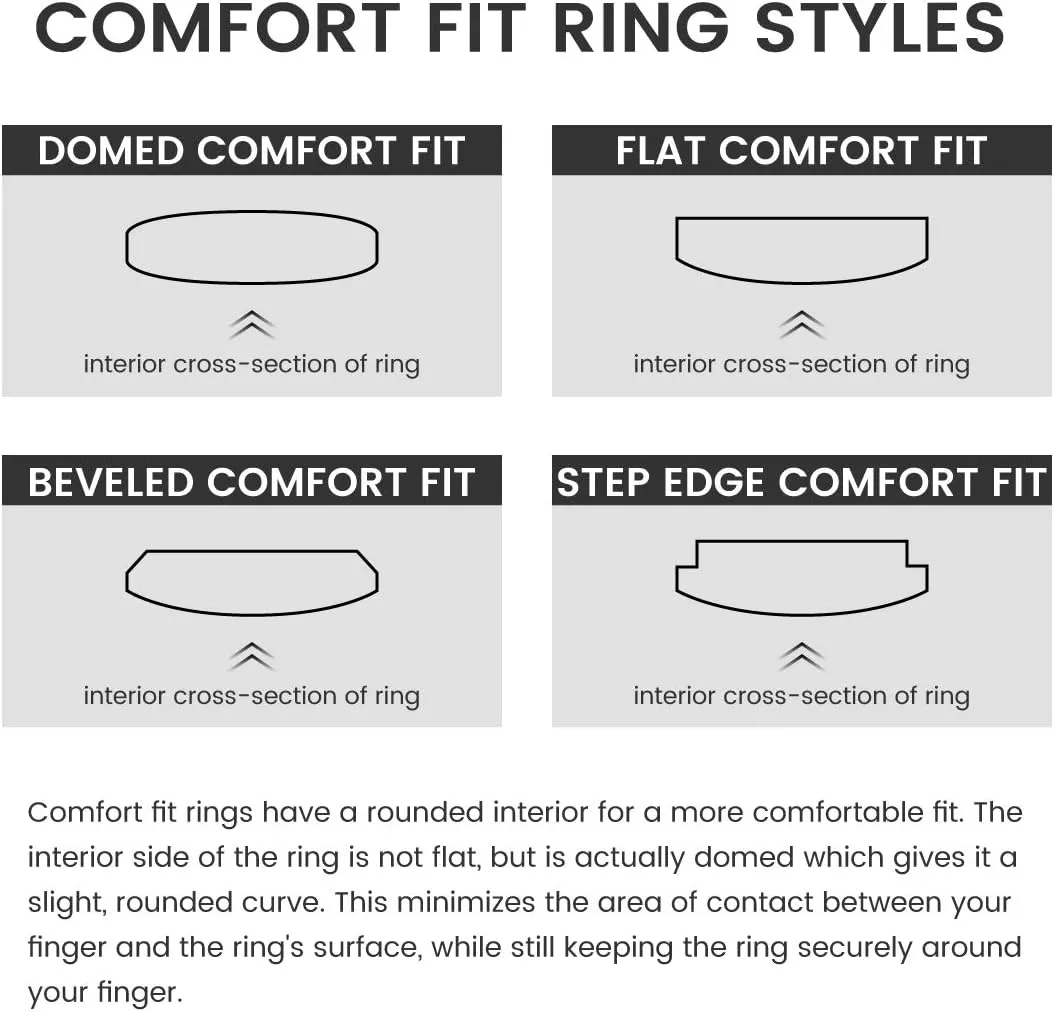 King Will Tungsten Men's Wedding Ring - Available in 6mm to 10mm, Black/Silver, Matte Finish, Beveled Polished Edge, Comfort Fit
