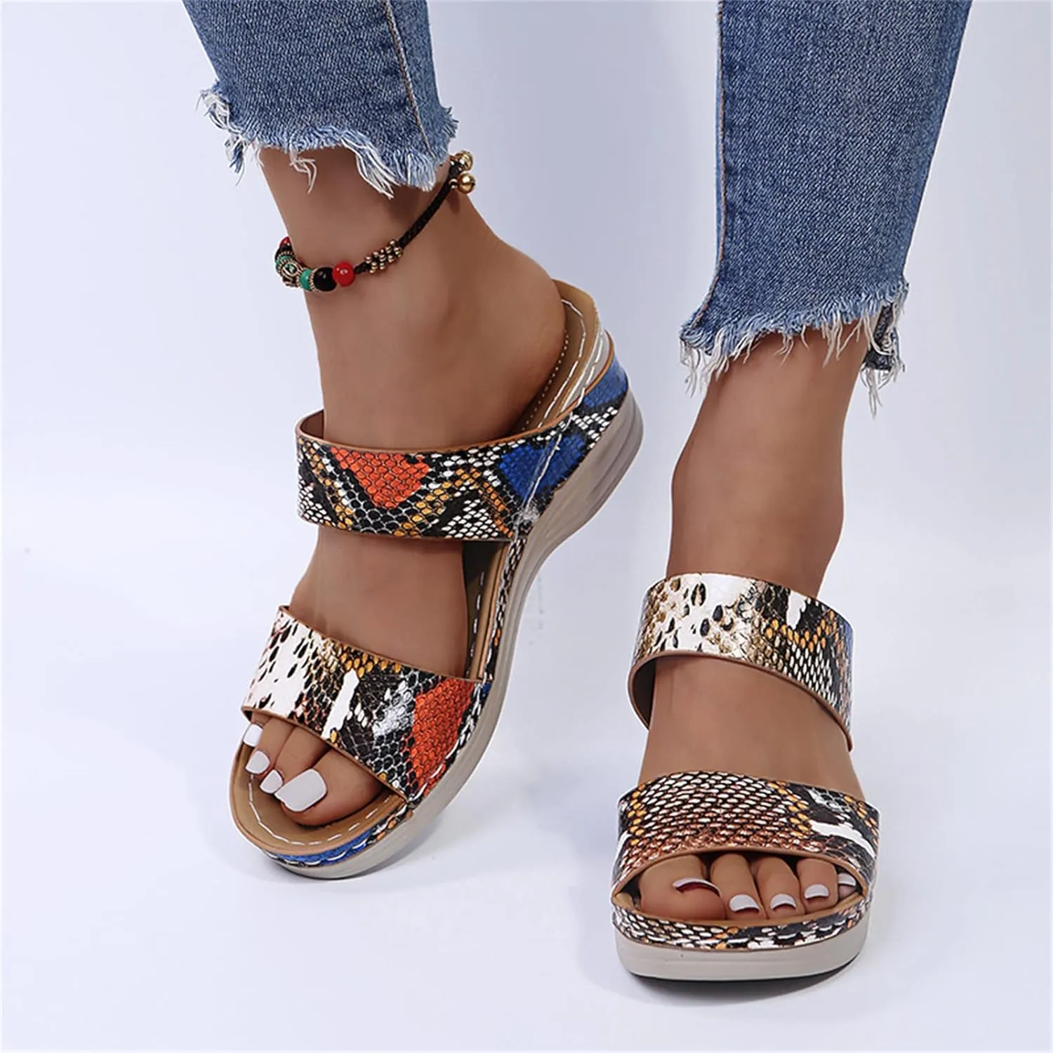 Ladmiple Orthopedic Slippers For Women With Arch Support Plantar Fasciitis Walking Sandals Dressy Summer Orthotic Flip Flops